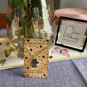 new Sterling Forever the sun necklace yoga spiritual